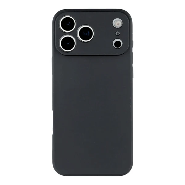 Силиконов кейс iPaky матиран, За iPhone 17 Pro / 18 Pro, Черен