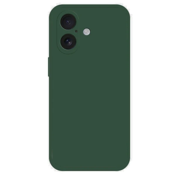 Силиконов кейс iPaky матиран, За iPhone 17 (6.3), Тъмнозелен