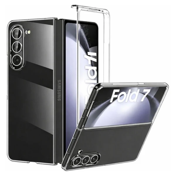 Пластмасов кейс MBX, За Samsung Galaxy Z Fold7, Прозрачен