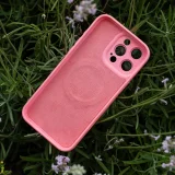 Миниатюра: Силиконов кейс bSmart Ultra Trendy Vivid MagSafe, За iPhone 16 Pro (6.3), Розов