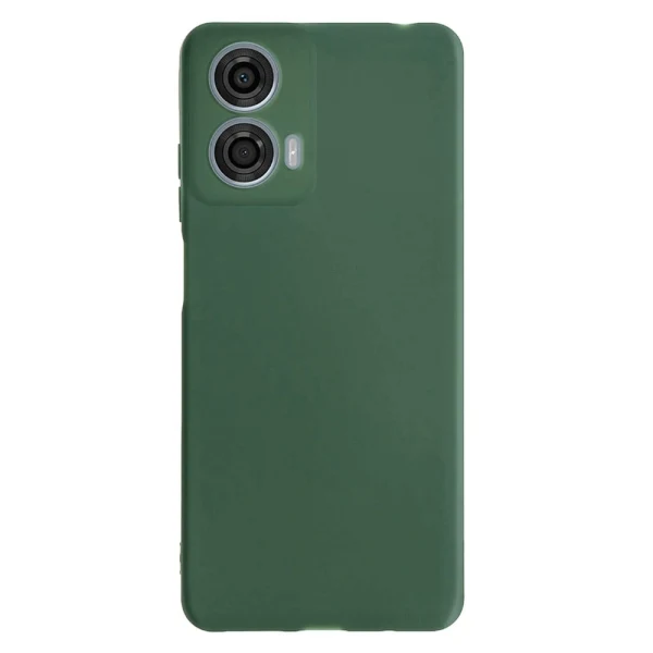 Силиконов кейс iPaky матиран, За Motorola Moto G05/E15, Тъмнозелен