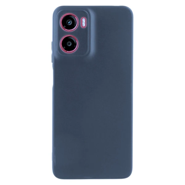 Силиконов кейс iPaky матиран, За Motorola Moto G05/E15, Тъмносин
