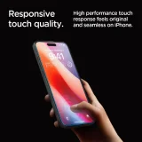 Миниатюра: Стъклен протектор Spigen GLAS.tR EZ Fit, За iPhone 16 Pro Max (6.9), Прозрачен