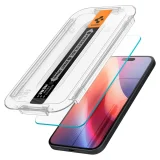 Миниатюра: Стъклен протектор Spigen GLAS.tR EZ Fit, За iPhone 16 / 15, Прозрачен