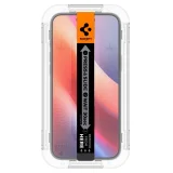 Миниатюра: Стъклен протектор Spigen GLAS.tR EZ Fit, За iPhone 16 / 15, Прозрачен