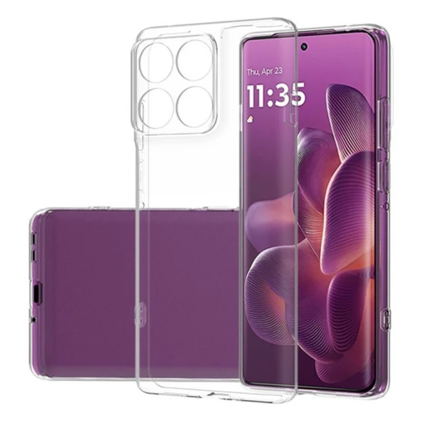 Силиконов кейс MBX 2mm, За Motorola Edge 60 Fusion/Edge 60 5G, Прозрачен