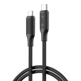 Миниатюра: Кабел USB-C - USB-C, XO NB-Q265B 1м в кутия 60W, Черен