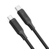 Миниатюра: Кабел USB-C - USB-C, XO NB-Q265B 1м в кутия 60W, Черен