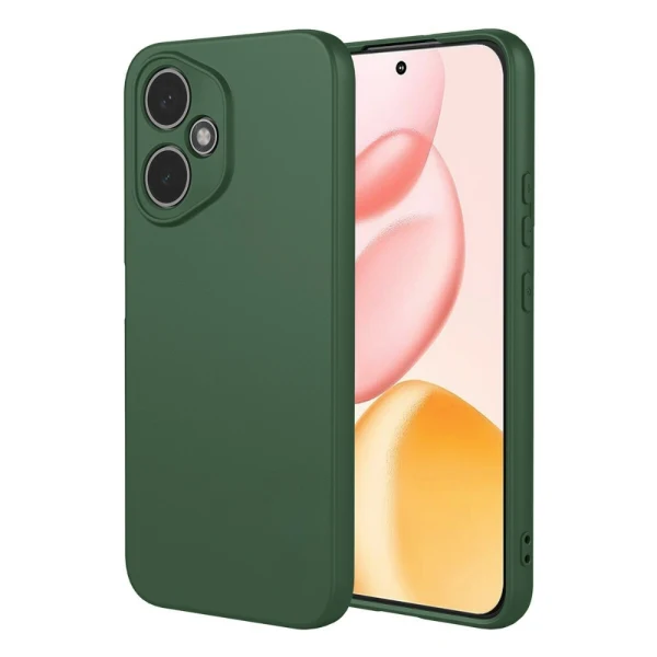 Силиконов кейс iPaky матиран, За Honor 400, Тъмнозелен