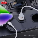 Миниатюра: Зарядно устройство за кола комплект XO CC56 PD 30W QC 1x USB 1x USB-C с кабел USB-A - USB-C, Бял