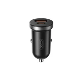 Миниатюра: Зарядно устройство за кола адаптер XO CC56 PD 30W QC 1x USB-A 1x USB-C, Черен