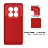 Миниатюра: Силиконов кейс bSmart Silicone Soft Cover, За Xiaomi Redmi Note 14 Pro 4G, Червен