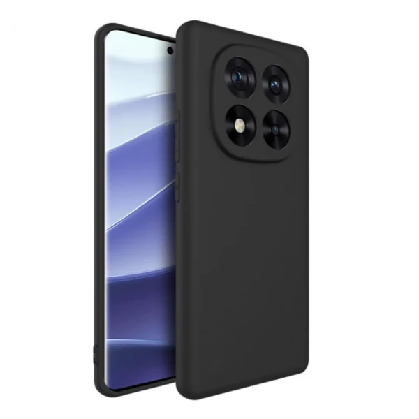 Силиконов кейс iPaky матиран, За Xiaomi Redmi Note 14 Pro 4G, Черен