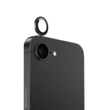 Миниатюра: Протектор задна камера метални рингове MBX за iPhone 16e, Черен