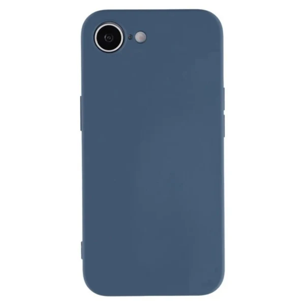 Силиконов кейс iPaky матиран, За iPhone 16e / 17e, Тъмносин