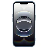 Миниатюра: Силиконов кейс iPaky матиран, За iPhone 16e / 17e, Тъмносин