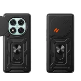 Миниатюра: Силиконов твърд кейс bSmart Defender Slide, За Xiaomi Redmi Note 14 Pro 5G, Черен