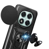 Миниатюра: Силиконов твърд кейс bSmart Defender Slide, За Xiaomi Redmi Note 14 Pro 5G, Черен