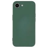 Миниатюра: Силиконов кейс iPaky матиран, За iPhone 16e / 17e, Тъмнозелен