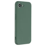 Миниатюра: Силиконов кейс iPaky матиран, За iPhone 16e / 17e, Тъмнозелен