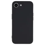 Миниатюра: Силиконов кейс iPaky матиран, За iPhone 16e / 17e, Черен