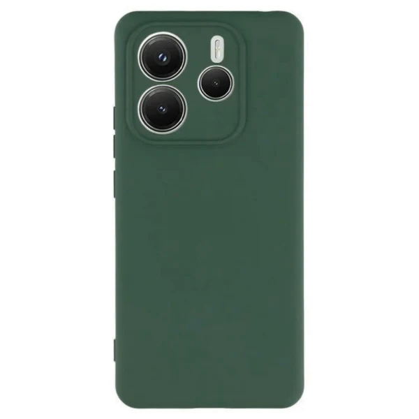 Силиконов кейс iPaky матиран, За Xiaomi Redmi Note 14 5G, Тъмнозелен