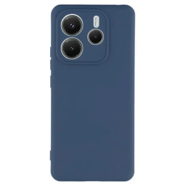 Силиконов кейс iPaky матиран, За Xiaomi Redmi Note 14 5G, Тъмносин
