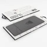 Миниатюра: Стъклен протектор OG Premium Privacy с цяло лепило, За iPhone 16e / 17e, Черен