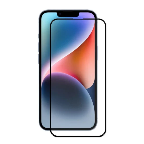 Стъклен протектор OG Premium с цяло лепило, За iPhone 16e / 17e, Черен
