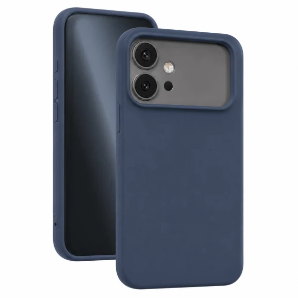 Силиконов кейс iPaky матиран, За Honor 600 Pro, Тъмносин