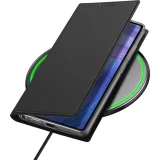 Миниатюра: Кожен калъф тефтер Dux Ducis SKIN PRO, За Samsung Galaxy S25 Ultra, Черен