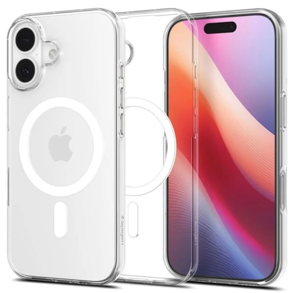 Оригинален кейс Spigen Liquid Crystal MagSafe, За iPhone 17 (6.3), Прозрачен