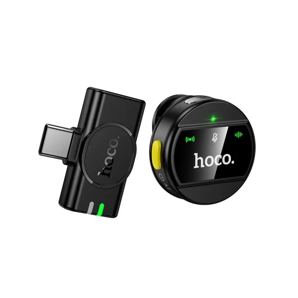 Безжичен микрофон Hoco L21 USB-C, с приемник, черен