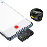 Миниатюра: Безжичен микрофон Hoco L21 USB-C, с приемник, черен
