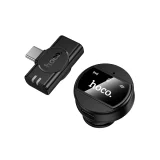 Миниатюра: Безжичен микрофон Hoco L21 USB-C, с приемник, черен