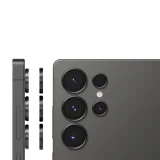 Миниатюра: Протектор задна камера метални рингове MBX за Samsung Galaxy S25 Ultra, Черен