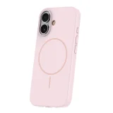 Миниатюра: Кейс Silicone Thin Mag за iPhone 16 (6.1), светлорозов