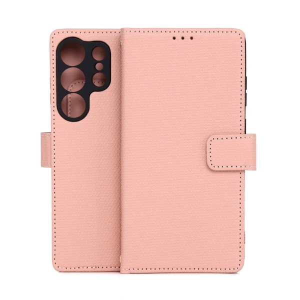 Калъф тефтер Smart Triangle, За Samsung Galaxy S26 Ultra, Розов