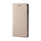 Миниатюра: Калъф тефтер флип bSmart Magnet Book страничен, За Samsung Galaxy S25 Plus, Златист