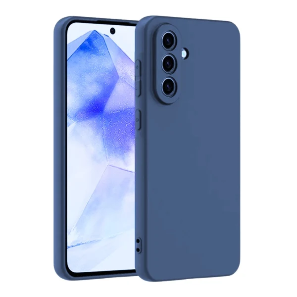 Силиконов кейс iPaky матиран, За Samsung Galaxy A36, Тъмносин