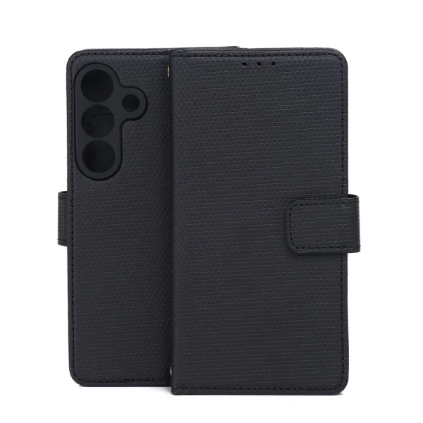 Калъф тефтер Smart Triangle, За Samsung Galaxy S26, Черен