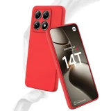 Миниатюра: Силиконов кейс bSmart Silicone Soft Cover, За Xiaomi 14T, Червен