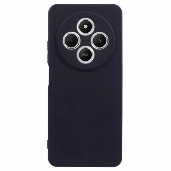 Силиконов кейс iPaky матиран, За Xiaomi Redmi 14C, Черен