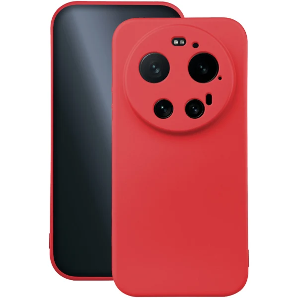 Силиконов кейс bSmart Silicone Soft Cover, За Xiaomi 17 Ultra, Червен