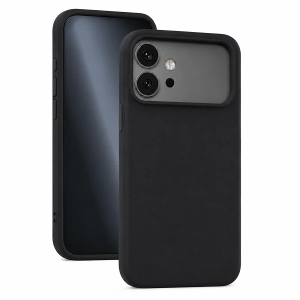 Силиконов кейс iPaky матиран, За Honor 600, Черен