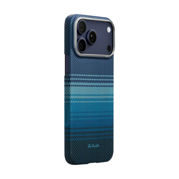 Оригинален кейс Pitaka Ultra-Slim Moonrise, За iPhone 17 Pro (6.3), Син