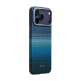 Миниатюра: Оригинален кейс Pitaka Ultra-Slim Moonrise, За iPhone 17 Pro (6.3), Син