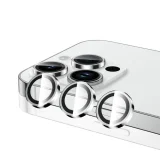 Миниатюра: Протектор задна камера метални рингове MBX за iPhone 16 Pro, 16 Pro Max, Сребрист