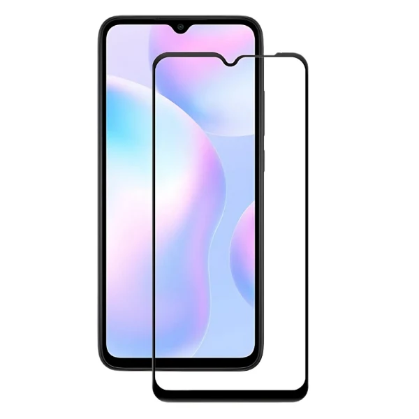 Стъклен протектор OG Premium с цяло лепило, За Xiaomi Redmi 14C, Черен