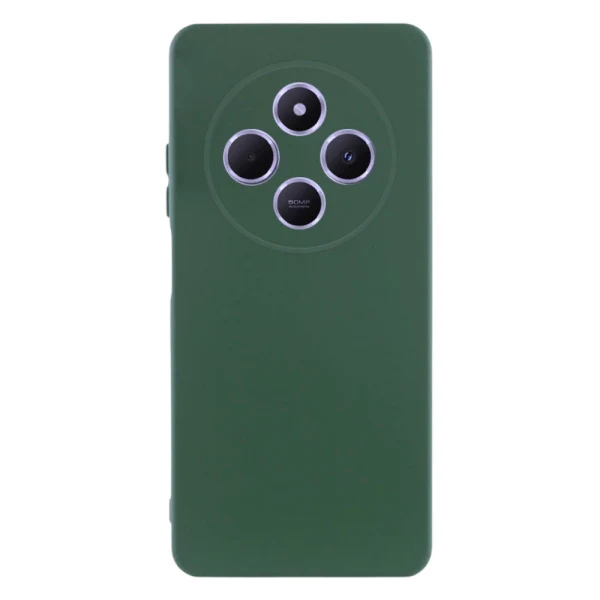Силиконов кейс iPaky матиран, За Xiaomi Redmi 14C, Тъмнозелен